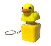 Duck & Frog Keyboard Fidget Toy, Frog Quacking Fidget Toys, Ducky Fidgets Keyring with Lights and Sounds, Funny Clicker Ducks Frog Toys for Stress Anxiety Relief (B(1PC))