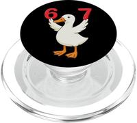 Duck Funny 67 Meme Six Seven PopSockets PopGrip for MagSafe