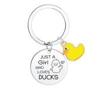 Duck Gifts for Duck Lovers Gifts for Women Cute Ducks Keyring Accessories Ducks Themed Gift for Friends Sister Besties Daughter Christmas Birthday Present