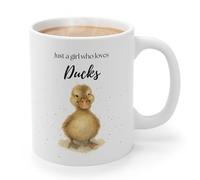 Duck Gifts for Women | Cute Ceramic Coffee Mug for Her, 11oz | Fun Duck Lover Themed Cup Present