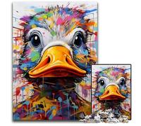 Duck Graffiti 1000-Piece Jigsaw Puzzle Impossible Jigsaw Puzzles for Adults for Birthdays And Holidays 26X38CM/10.23x14.96inch