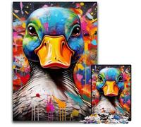 Duck Graffiti 1000 Piece Jigsaw Puzzles for Adults Difficult Puzzles for Adults Ideal And Home Decor 50x75CM/19.68x29.52inch