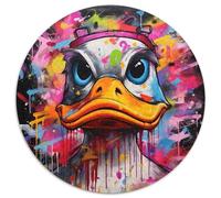 Duck Graffiti Paper Jigsaw Puzzles Puzzle 1000 Pieces Jigsaw for Teenagers,Couples,and Friends for Birthdays,Christmas 67.5x67.5cm