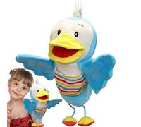 Duck Hand Puppet - 25 x 10 x 5 cm, Blue, Soft Plush Toy Toy, Cuddly Interactive Role Play Companion, Children's Story Doll, Portable Home Decoration, Creative, Imaginative