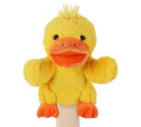Duck Hand Puppet, 9 Inch Realistic Stuffed Animal with Movable Mouth for Kids Interactive Play, Storytelling and Educational Activities
