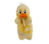 Duck Hand Puppet Cartoon Animal Hand Puppets For Nursery School Performance Parent-Child Educational Toy Fluffy Duck Storytelling Puppet Gloves Yellow 27Cm .NOPEILVI