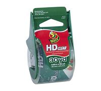 Duck HD Clear Heavy Duty Packing Tape with Dispenser, 1.88 Inch x 30 Yard, 1 Roll (281650)