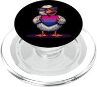 Duck Heart LGBTQ Bisexual Pride Bisexuality Bisexual Flag PopSockets PopGrip for MagSafe