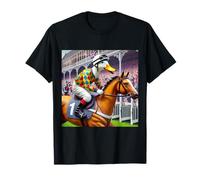 Duck Horse Jockey Fun Horses Ducks Racing Theme T-Shirt