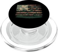 Duck Hunting American Flag Camo Waterfowl PopSockets PopGrip for MagSafe
