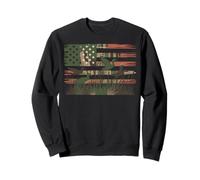 Duck Hunting American Flag Waterfowl Camo Ducks Sweatshirt