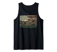Duck Hunting American Flag Waterfowl Patriot Tank Top