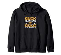 Duck Hunting Because Gold Is Boring A Waterfowl Duck Hunter Zip Hoodie