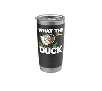 Duck Hunting Hunter Pun Vintage What The Duck Stainless Steel Insulated Tumbler