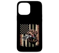Duck Hunting Labrador American USA Flag Mallard Duck Hunter Case for iPhone 13 Pro Max