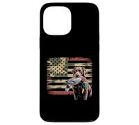 Duck Hunting Labrador American USA Flag Mallard Duck Hunter Case for iPhone 13 Pro Max