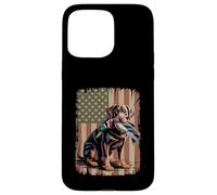 Duck Hunting Labrador American USA Flag Mallard Duck Hunter Case for iPhone 15 Pro Max
