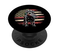 Duck Hunting Labrador American USA Flag Mallard Duck Hunter PopSockets Adhesive PopGrip
