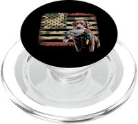 Duck Hunting Labrador American USA Flag Mallard Duck Hunter PopSockets PopGrip for MagSafe