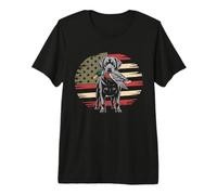 Duck Hunting Labrador American USA Flag Mallard Duck Hunter Premium T-Shirt