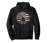 Duck Hunting Labrador American USA Flag Mallard Duck Hunter Pullover Hoodie