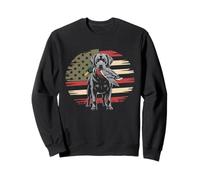 Duck Hunting Labrador American USA Flag Mallard Duck Hunter Sweatshirt