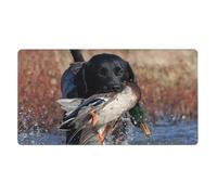 Duck Hunting Labrador Dog Cool Black Puppy Animal,Mouse Pad Large Desk Pad Computer Keyboard Mouse Mat with Non Slip Rubber Base 40 x 70 cm