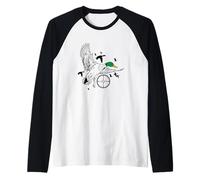 Duck Hunting Rifle Hunter Raglan Baseball Tee