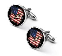 Duck Hunting U.S.A. Flag Cute Shirt Cufflinks for Men Tuxedo Shirts Metal Cuff Links Jewelry Accessories