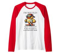 Duck I’m Not Old Wd-40 I Just Need Some A Little Duct Tape Raglan Baseball Tee