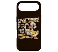Duck I'm Just Checking My Birth Certificate Born Yesterday Case for iPhone Air