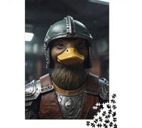 Duck in Armor 1000 Piece Jigsaw Puzzle, Animal Puzzle for Adults, Relaxing Home Activity, 38x26cm/1000pcs