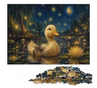 Duck in Starry Night Classic Wooden Jigsaw, Adults, 1000 Pieces | Adult Puzzle - quiet evening activity over several sessions.