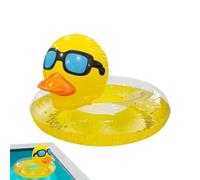 Duck Inflatable Pool Float - Yellow Duck Giant Pool Float With Sequin, Cute Sparkling Poöl Tubes Poöl Toys Outdoors For Bäby Kids Summer Beach Swimming Pöol Party Decorations, Age 3 To 8
