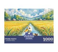 Duck Jigsaw Puzzle for Adults 1000 Pieces with Letters on Back Educational Games Animal Challenging Game Creativity & Gift Giving 38x26cm/1000pcs