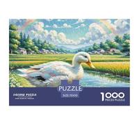 .Duck Jigsaws Puzzles for Adults 1000 Piece with Letters on Back Educational Games Animal Challenging Games Creativity & Gift Giving 70x50cm/1000pcs