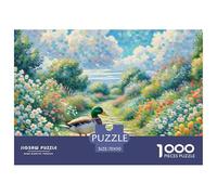 .Duck Jigsaws Puzzles for Adults 1000 Pieces with Letters on Back Educational Game Animal Challenging Games Creativity & Gift Giving 70x50cm/1000pcs