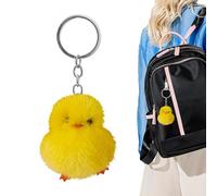 Duck Keyring, Yellow Duck Key , Funny Duck Keyring, Chic Duck Accessories, Unique Key Fob, Bag Ornaments, Stylish Furry Backpack, Little Yellow Duck1, Siehe Beschreibung