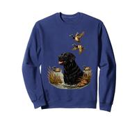Duck Labrador Nature 90s Vintage Wildlife Rustic Hunting Sweatshirt