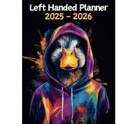 Duck Left Handed Planner: 2 Year Weekly Sunday to Saturday Calendar | Gift For People Who Love Farm Animals, Countryside Lovers | For Back To School, Office, Work | 8.5 x 11 Inches | v1