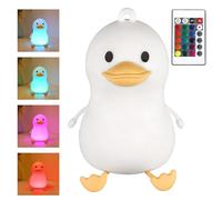 Duck Light,Cute Duck Rechargeable RGB Novelty Lamp,Animal Night Light | for Bedroom Winter Bedside Desktop Tabletop Hallway Toilet Kindergarten Daily Nightstand Nursery Offices