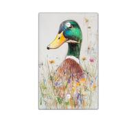 Duck Light Switch Cover Plate/Outlet Covers, Colorful Spring Wildlife Design for Home Decor, Thermoplastic Wall Plates, Standard Size Blank Cover Plate