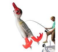 Duck Lure, Body Duck Lure - Swimming Lure with Propeller Duck Lure, Realistic Floating Artificial Bait for Men, Feet Falling and Splashing