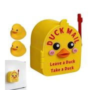 Duck Mailbox 3D Printed, Magnetic Refrigerator Decor Set, Cute Figurine Storage Box with Duck Design Style, Home Use Set, Kitchen Decor Kit, Mailbox for Family Kids Cabin Wall Pool Party