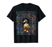 Duck Mandala Art Graphic Abstract Animal Motif Duck T-Shirt