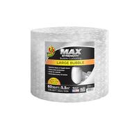 Duck Max Strength Bubble Cushioning Wrap for Moving & Shipping, 60 FT Large Bubble Packing Wrap, Heavy Duty Protection for Mailing & Packaging Boxes, Clear Bubble Roll Supplies Perforated Every 12 IN