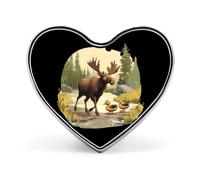 Duck Moose Heart Badge Funny Lapel Pins Personalized Button Brooch Pin for Clothing Bag Accessories