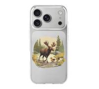Duck Moose Phone Case Shockproof Protective Case Phone Shell Cover Compatible with iPhone 17/Air/Pro/Pro Max