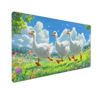 Duck Mouse Mat 900x400 mm Large Mouse Pad Cartoon Waterproof Desk Mat with Non-Slip Rubber Base, Smooth Surface to Improve Precision and Speed, xxl Gaming Mousepad for Computer, PC, Laptop 2S-80