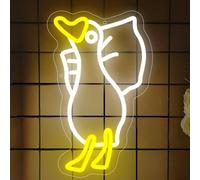 Duck Neon Sign Cute LED Neon Light Sign USB Dimmable Light Up Signs For Bedroom Birthday Restaurants Market Pet Shop Store Party Home Living Room Family Boys Teen Men 8.59 * 13.5 Inch
